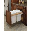 Rev-A-Shelf Rev-A-Shelf Wood Top Mount Pull Out Double TrashWaste Containers 4WCTM-18DM2-175